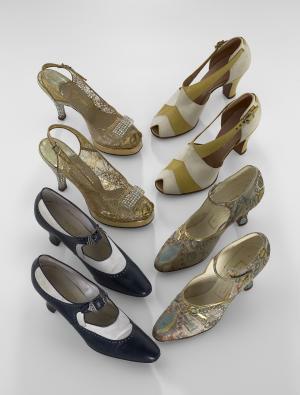 AUSTRALIAN MADE: Exhibits from the forthcoming NGV exhibition. 
Credit: Ottrey’s Shoe Store, Melbourne Shoes 1935
Chas. Jeffries and Sons Pty Ltd, Melbourne Shoes c. 1929
Ball & Welch, Melbourne Shoes 1930
Thompson, Sydney Shoes 1951–55
National Gallery of Victoria, Melbourne
